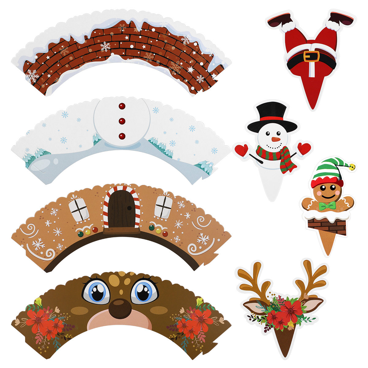 pixnor 36 Sets Christmas Cupcake Toppers And Wrappers Cupcake Cake Decorating Picks Home Party Decor Christmas Party Supplies Favors pixnor 36 Sets Christmas Cupcake Toppers And Wrappers Cupcake Cake Decorating Picks Home Party Decor Christmas Party Supplies Favors